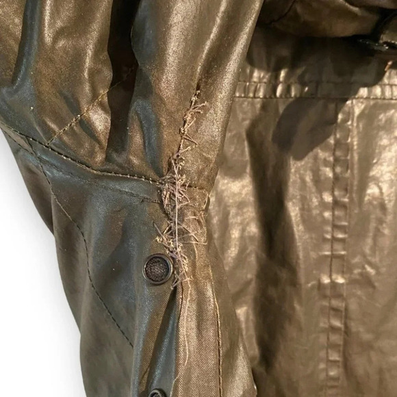 SAM. NYC Devon  Parka in Khaki Green Raccoon - Picture 13 of 16